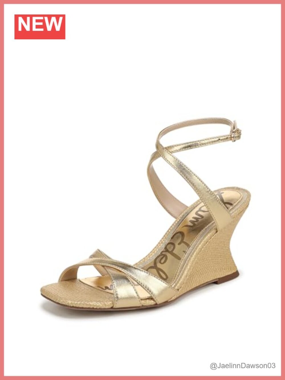 Leather Wedge Sandals with Ankle Strap Heels 3 Inch Open Toe Women's
